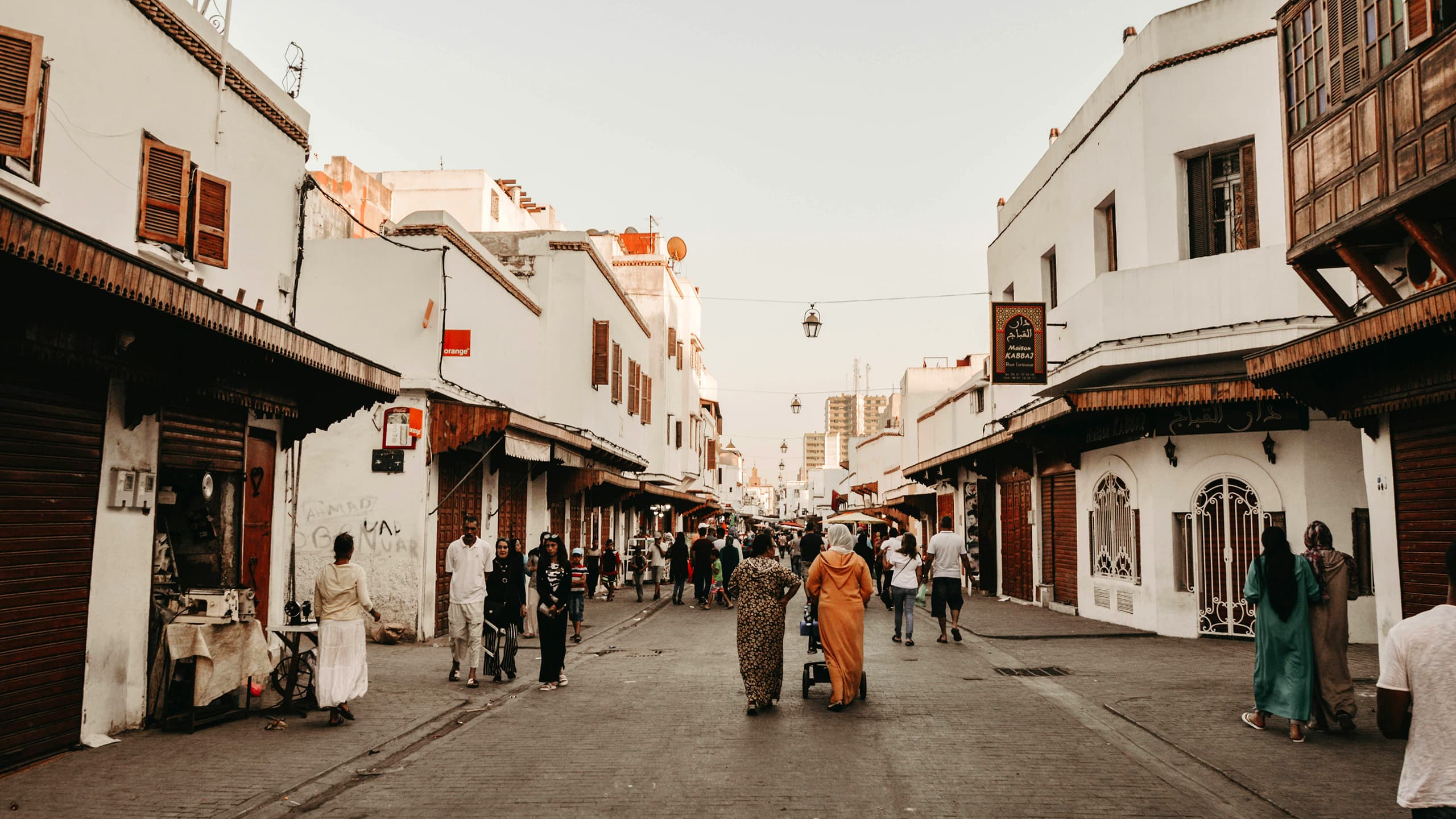 Fußgängerweg in Rabat - Marokko