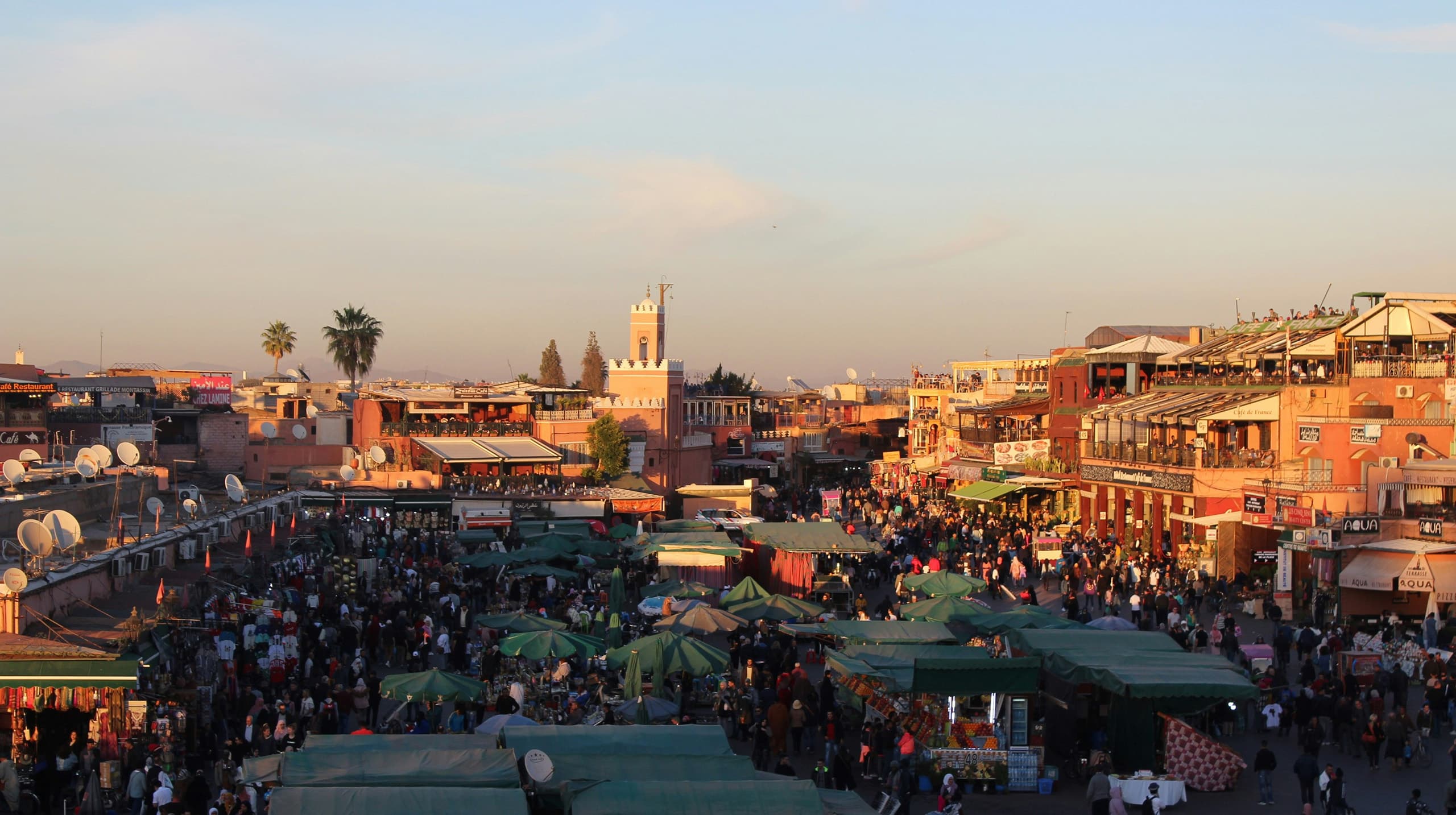 Ausblick auf den Markt von Marrakesch